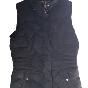 Women's Black Quilted Vest